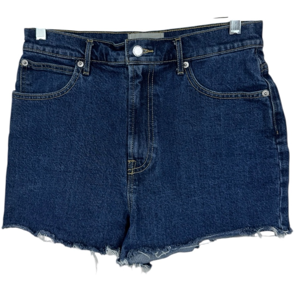 Everlane | The Way-High Denim Shorts Raw Hem Cutoff High Rise Shorts Size 28